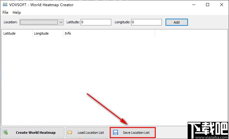 vovsoft world heatmap creator下载,地理热图,数据标注