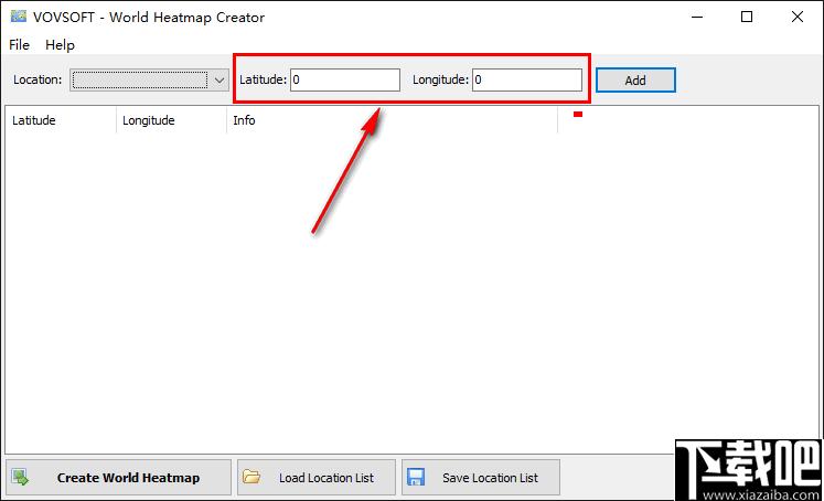 vovsoft world heatmap creator下载,地理热图,数据标注