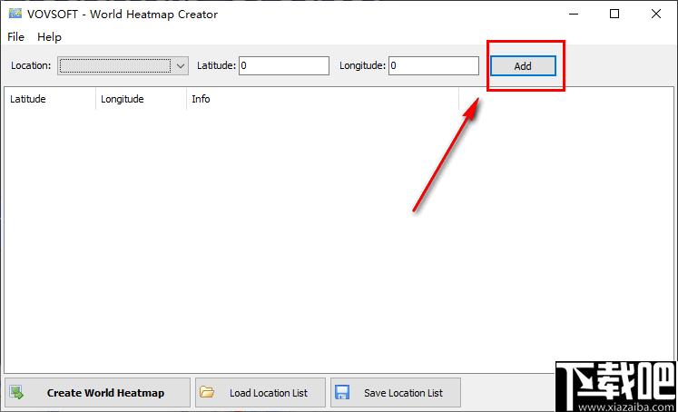 vovsoft world heatmap creator下载,地理热图,数据标注