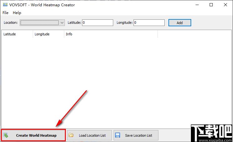 vovsoft world heatmap creator下载,地理热图,数据标注