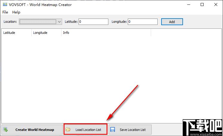 vovsoft world heatmap creator下载,地理热图,数据标注